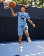 Παιδικό Σετ Αγόρι Γκρι “New York 23” με Μπλούζα & Βερμούδα - Image 3