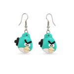 Ατσάλινα Παιδικά Σκουλαρίκια Κρεμαστά  Angry Birds