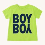 Παιδικό Βαμβακερό T-shirt σε Λαχανί χρώμα "Boy"