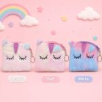 Χνουδωτό Μπρελόκ Πορτοφολάκι Unicorn