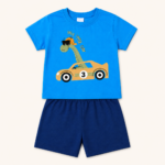 Παιδικό Σετ Αγόρι My Little Car με Σκούρο Μπλε Σορτς