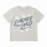 T-shirt αγόρι Conquer the land - γκρι