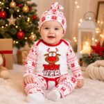 Βρεφικό Χριστουγεννιάτικο Σετ 3 Τεμαχίων New Year με Ταρανδάκι