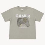 Παιδικό Βεραμάν Μπλουζάκι GAMER με Στάμπα Χειριστήριο για Αγόρι - Image 2